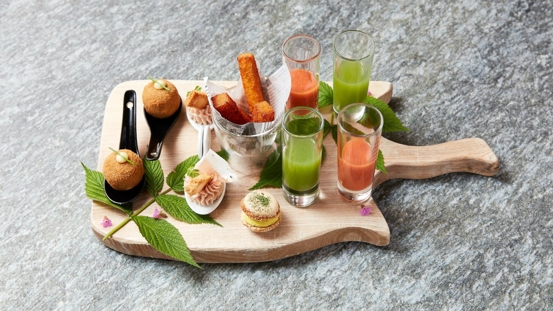 Assortiments de bouchées apéritives